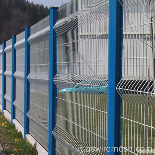 Fence a maglie di filo saldato in ripolto in 3D